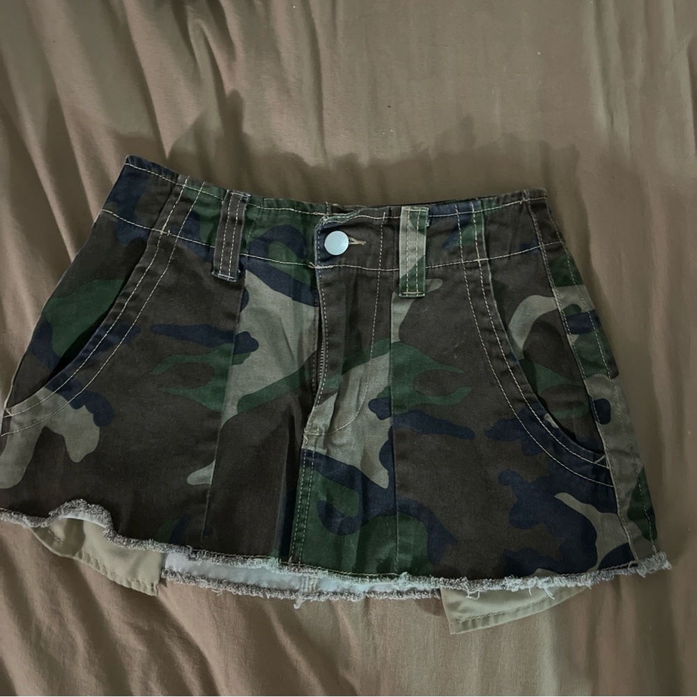 Fashion Nova Camouflage Mini Skirt